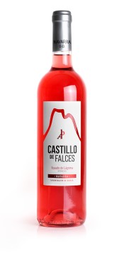 Botella de vino rosado Castillo de Falces